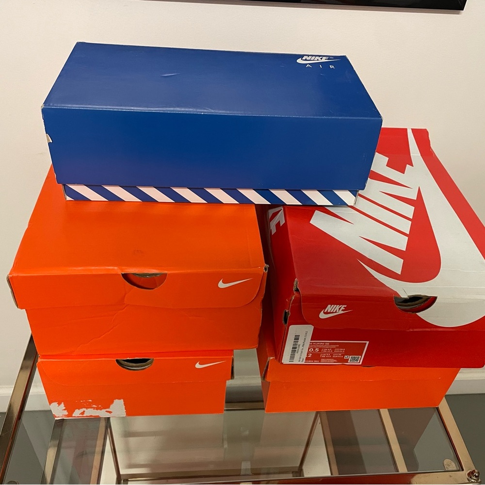 Nike shoe boxes